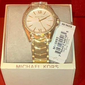 Women’s MK6693 14K Gold Plated Michael Kors Watch